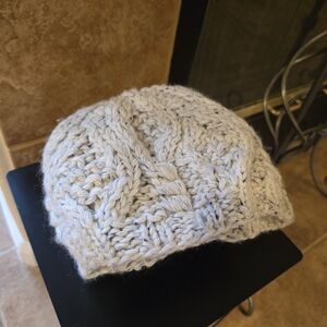 Merona Beanie Cozy Chunky Knit Gray Acrylic/Wool